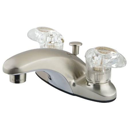 4 Centerset Bathroom Faucet, Brushed Nickel